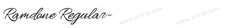 Ramdone Regular字体转换